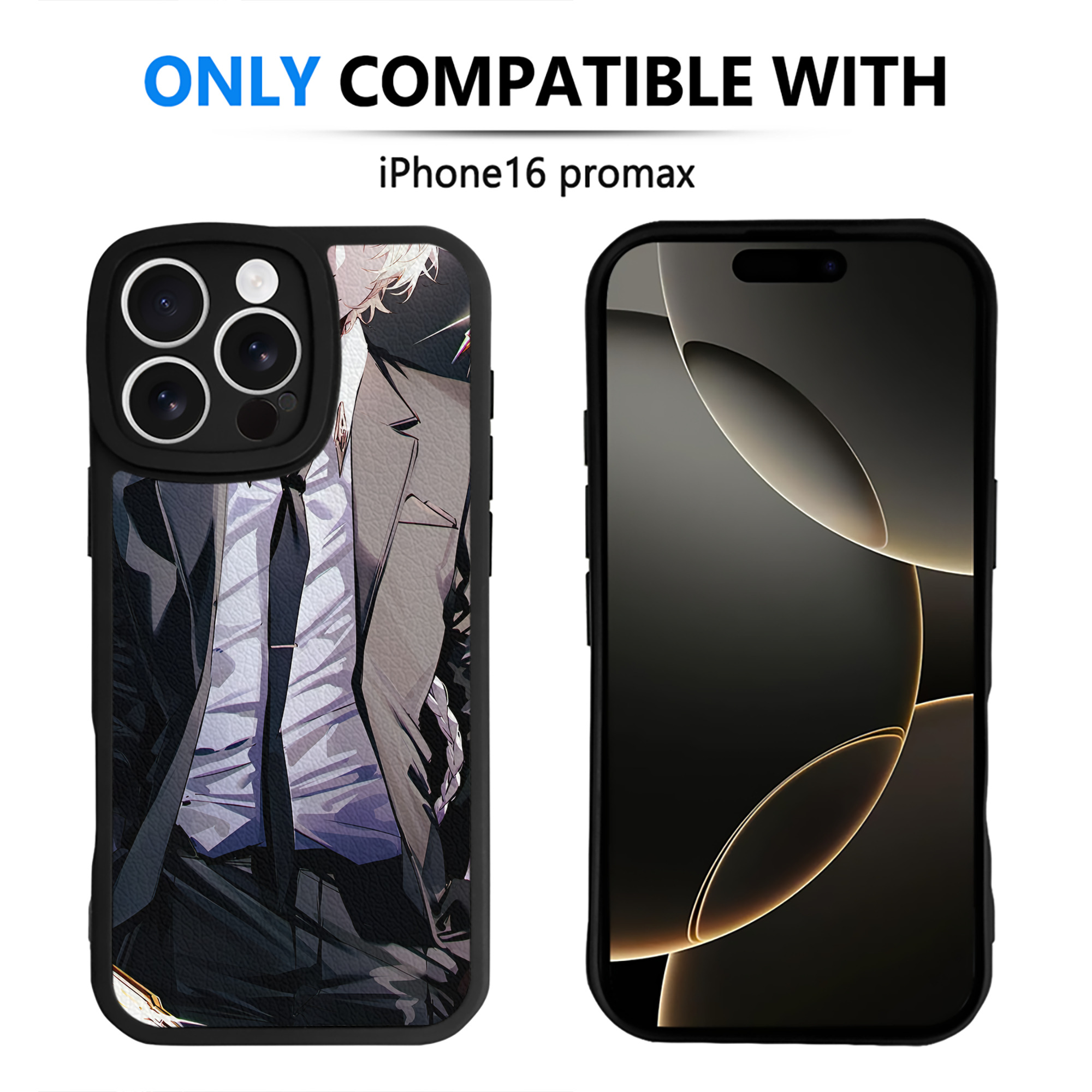 （画像用） 文豪ストレイドッグス Bungo Stray Dogs 【iPhone 16シリーズ対応】シリコンスマホケース（レザー調） 材質：シリコン